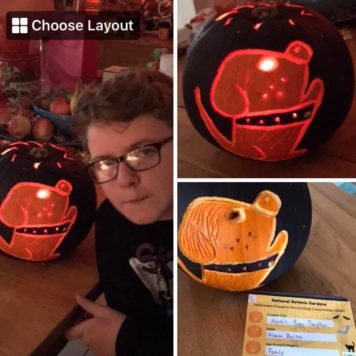 Alex Byrne family Alex's puppy pumpkin