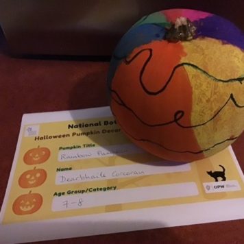 Dearbhaile Corcoran 7-8 Rainbow pumpkin
