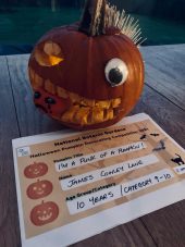 I'm a punk of a pumpkin James Cowley Lane Age 10